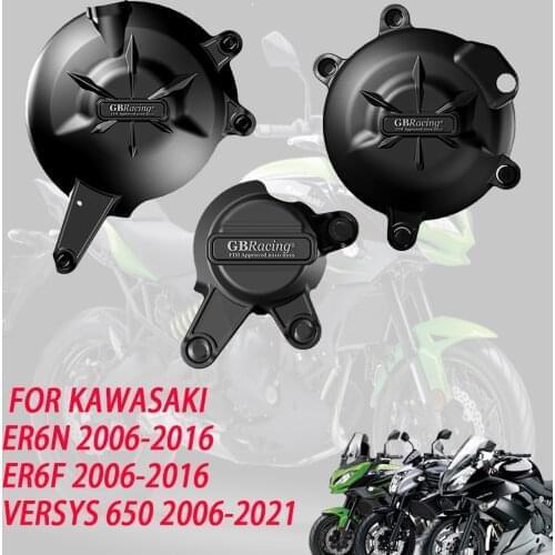 Motorcycles Engine cover Protection case GB Racing FOR KAWASAKI ER6N ER6F 2006-2016 VERSYS 650 2006-2021