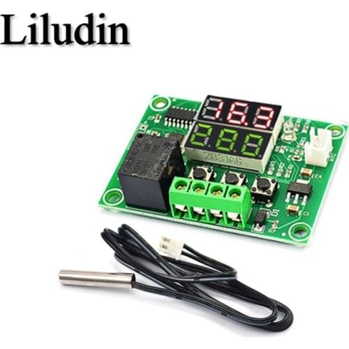 W1209 DC 12V Dual LED Digital Thermostat Temperature Controller temperature Regulator Switch Control NTC 10K Sensor Module