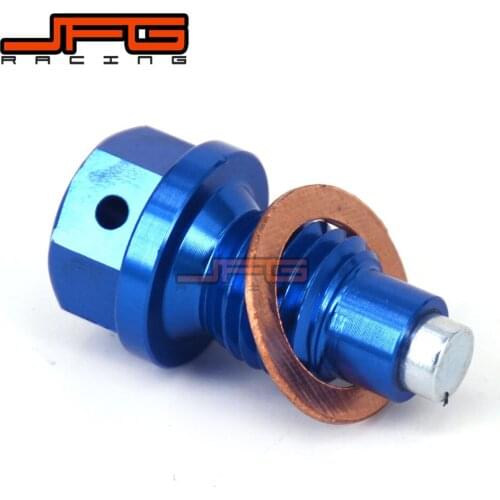 CNC Billet Aluminum Magnetic Oil Drain Plug Bolt For YZ250 YZ250X Serow250 Tricker XG250 XT250X WR250R 250X Dirt Bike Motocross
