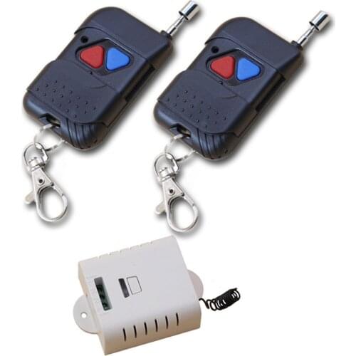 Hot Sale 1CH RF Wireless Light Remote Control Switch 85V 110V 120V 220V 250V 1* Receiver+2* Transmitter Special Red and Blue Key