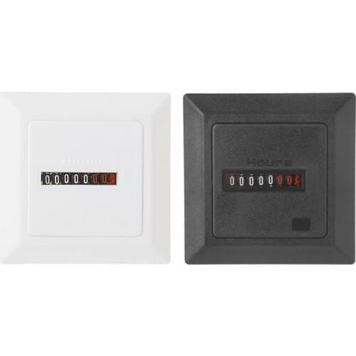 HM-1 Timer Square Counter Digital 0-99999.9 Hour Meter Hourmeter Gauge 0.3W AC220-240V / 50Hz AC L69A