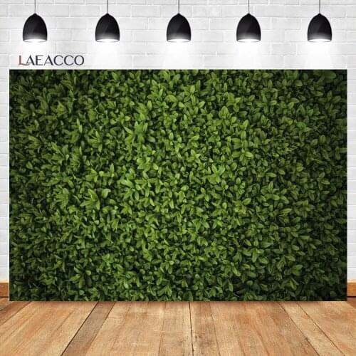 Laeacco Green Grass Leaves Wedding Scene Party Deco Photography Backgrounds Customized Photographic Backdrops For Photo Studio