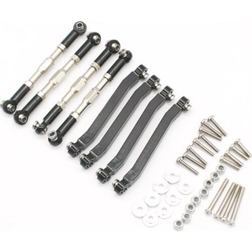 Metal Chassis Pull Rods Link Suspension Tie Rod for MN D90 D91 D96 D99 D99S MN90 MN99S 1/12 RC Car Upgrade Parts