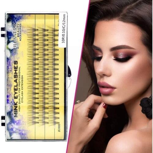 Volume Fan Thick 3D False Eyelashes Extension Beauty Single Eyelash Salon Grafting Mink False Planting Cluster R5U3