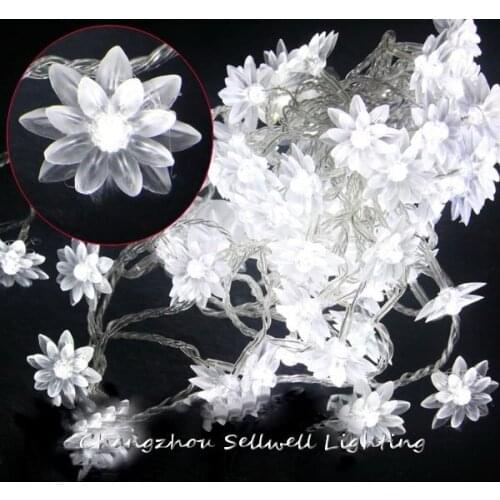 Time-limited Christmas Decorations Great!holiday Lighting Christmas Tree Accessory Yard Decoration 10m Lotus Led Lamp H055