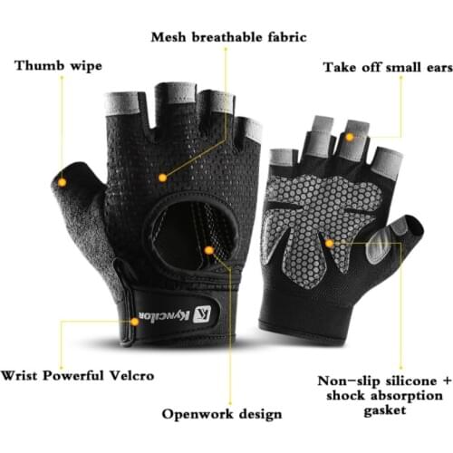 Gym Fitness Gloves Weight Lifting Gloves Body Building Training Sports Exercise Sport Workout Glove Sports