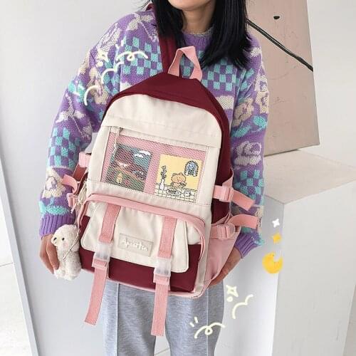 Casual Backpack New Trend Female Backpack Fashion Women Backpack Canvas School Bags Teenage Girl Shoulder Bags Female