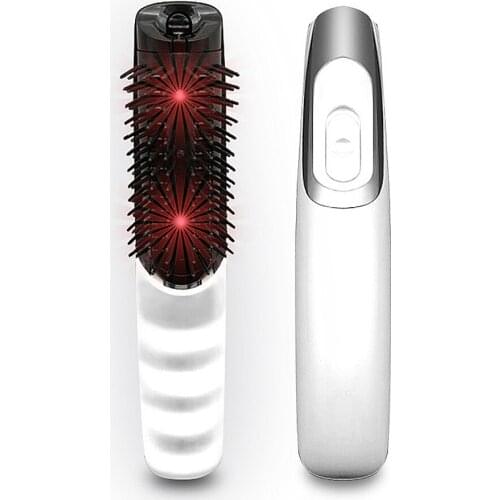 Hair Scalp Infrared Massager Comb Smart Electric Two Frequency Comb Brush Grow Laser Hair Loss Therapy