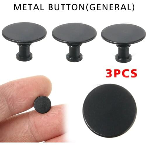 For Xiaomi Mi Band 6/5/4/3 Silicone Strap Metal Band Buttons Aluminum Studs Buttons Watchband Replacement Accessories 3 Pcs