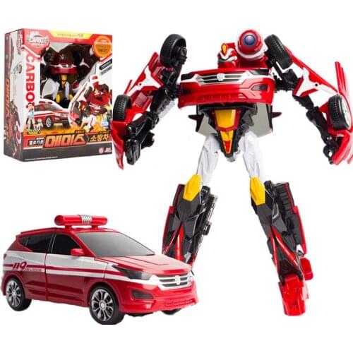 New ABS Hello Carbot Transformation Robot Toys Action Figures Two Mode Deformation Rescue Car Toy for Children Gift