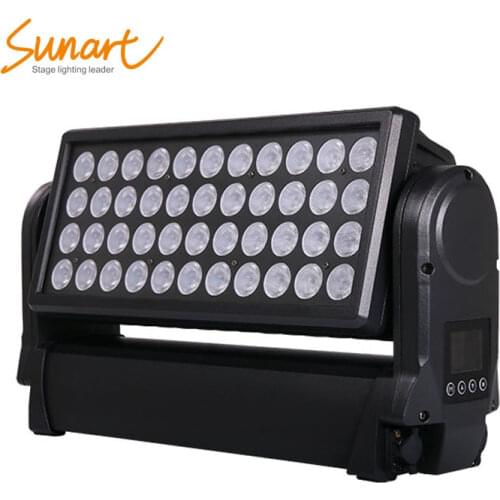Free Shipping 44*10W Comel Moving Head Wash Stage Effect Light for DJ Disco DMX Control RGBW 4 in 1 Flood Beam Spot
