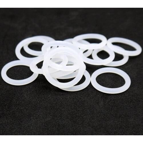 Silicone O-ring food grade, outer diameter 20-45* wire diameter 5mm white, waterproof and high temperature resistant Silicone se