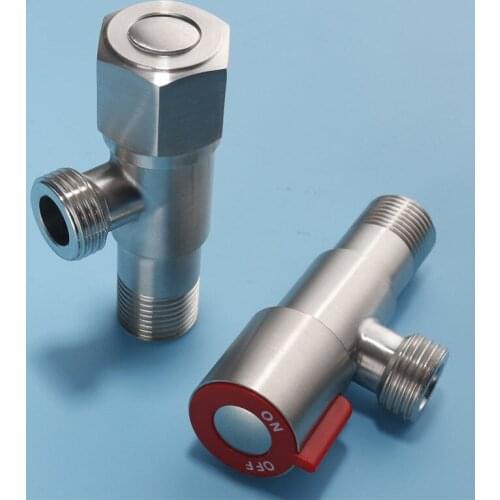 Filling Valves 304 stainless steel Angle Valves 1/2"Male x 1/2" Male Bathroom Bidet Valve Bathroom Accessories Three options