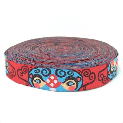 Zakka handmade accessories laciness ribbon Jacquard Ribbon with red mushrooms 5/8"16MM 10yards/lot