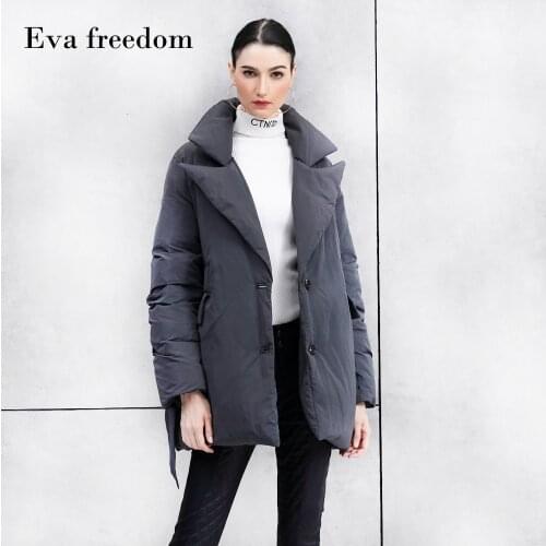 Euramerican fashion down coat women winter office lady temperament tailored adjustable waist slim down jacket women EF2918