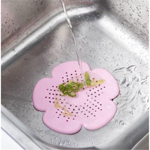 1PC Floor Drain Sink Plug Flower Shape Bathroom Shower Accessories Hair Stopper 15.5*15.5cm Sink Strainer Kitchen Drainer Filter