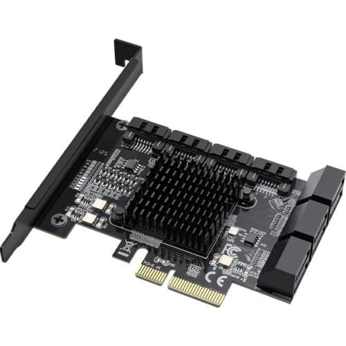 5/8/10/16 Port SATA 6Gbps to PCI Express Controller Card PCIe to SATA III Adapter Converter PCI-e Riser Expansion Adapter Board
