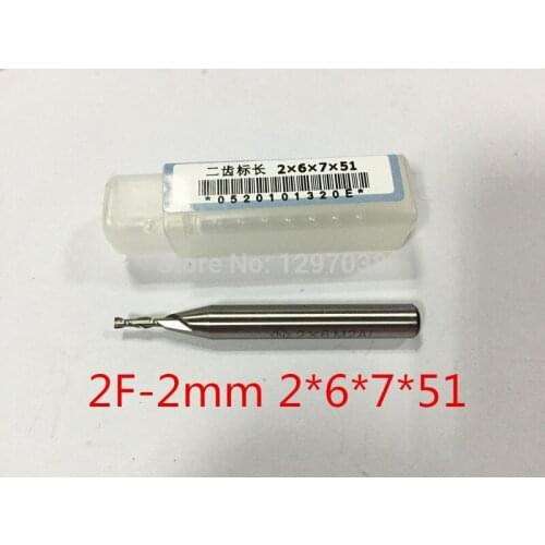 5PCS CNC cutter machine tool Super-hard HSS M2AL 2flute dia 2mm endmill milling cutter All grinding milling cutter