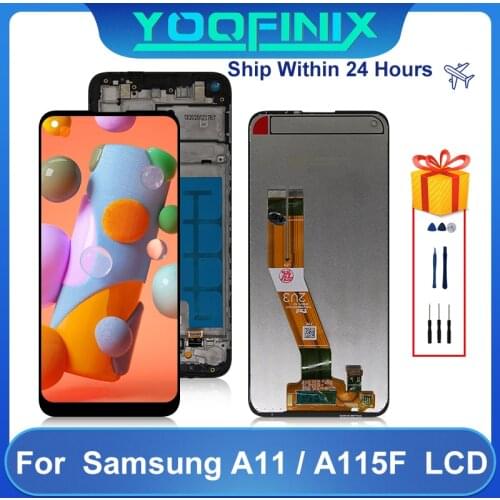 "6.4"Original For Samsung Galaxy A11 LCD Display Touch Screen Digitizer Display Replacement Parts For A115F A115W A115M A115 LCD