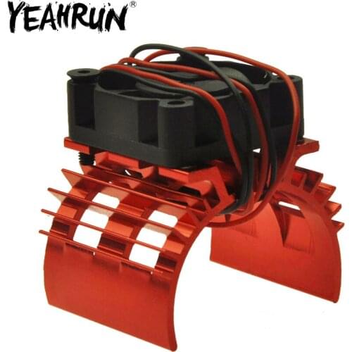 YEAHRUN Aluminum Heat Sink & 5V Cooling Fan for 1:10 RC Model Car 540 550 Size Motor