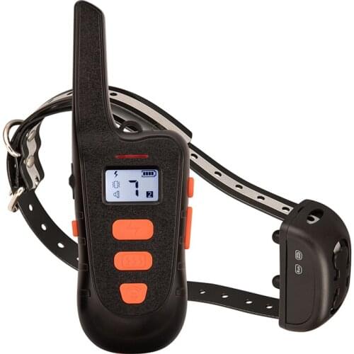 Downtown Pet Supply Rechargeable Waterproof Dog Training Collar with Vibrate, Tone, and Static and Included Remote w/t LED Light