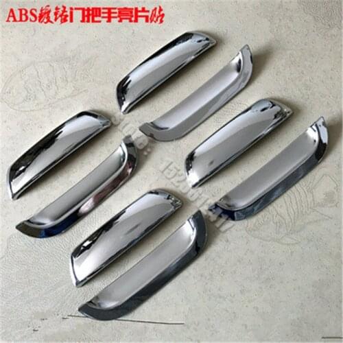 For Citroen Elysee S-Elysee 2008-2013 Car styling ABS Chrome Door Handle Bowl Trim Door handle Protective covering Cover Trim
