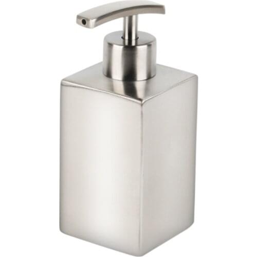HLZS-Dish Soap Dispenser Hand Lotion Bottle, Liquid Soap Dispenser for Kitchen and Bedroom, Countertop Stainless Steel Rust