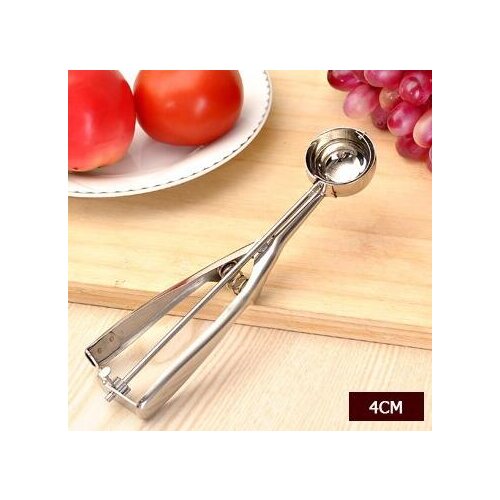 Hot sell 40pcs/lot Stainless steel ice cream scoops diameter 4/5/6cm fruit spoon cookies spoon ball maker cooking tool
