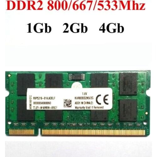 Laptop DDR2 RAM 1gb 2Gb 4Gb DDR2 800Mhz 667Mhz 533Mhz ddr 2 1G 2G 4G / sodimm ddr2 laptop RAM -- lifetime warranty