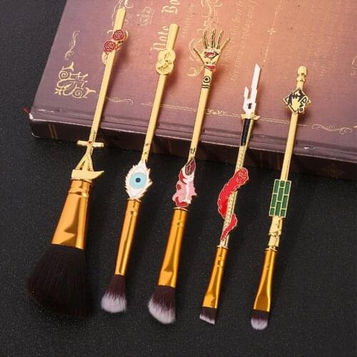A Set Anime Jujutsu Kaisen Itadori Yuji Fushiguro Megumi Beginner Eyeshadow Shadow Foundation Blush Makeup Brush Girly Gift New