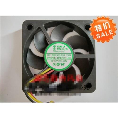 Original dfb501012m DC 12V 0.8W double ball cooling fan