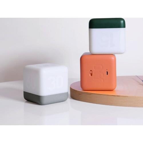 Portable Flip Timing Atmosphere USB Rechargeable Night Light Eye Protection Square Table Lamp For Home Bedroom Decoration Lights