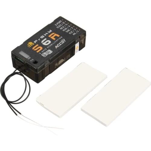 FrSky S6R 6ch Receiver w/ 3-Axis Stabilization Smart Port Telemetry for Fix Wing Multicopter receiver