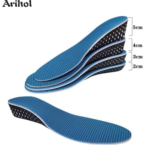 Invisible Memory Foam Height Increase Insole For Men Women Increased Lifting Inserts Shoe Lifts Elevator Insoles (2-5 cm)