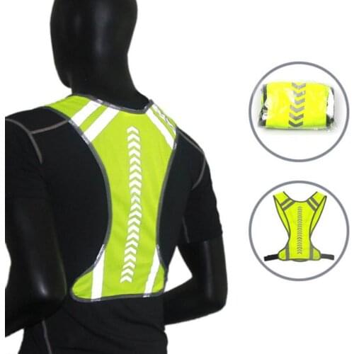 High Visibility Reflective Vest Men Women Outdoor Cycling Safety Protective Vest Bike Bicycle Harness Night Running Jogging Vest