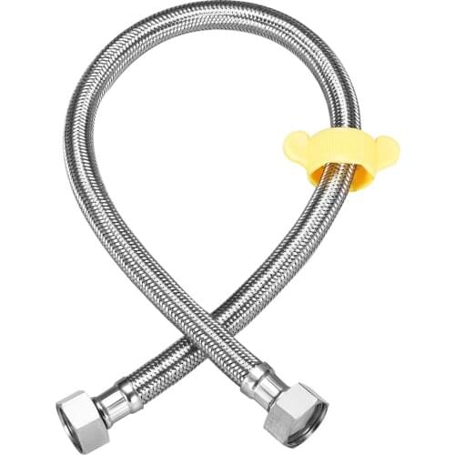 Uxcell 1/2/4 Pcs Faucet Supply Line Connector 1/2 Inch IPS Female x 1/2 Inch Female 20-59 Inch Length 31 Inch Length 1Pcs