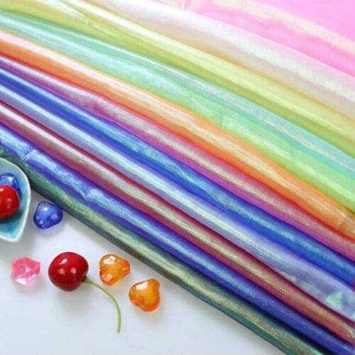 On Sale Magic Organza Poly Yarn Fabric Party Decoration Wedding Backgroud Cosplay Craft Supplies 3 Yards