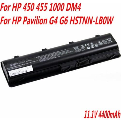 High Quality 11.1V 4400mAh Laptop battery For HP 450 455 1000 DM4 For HP Pavilion G4 G6 G6S G6T G6X G7T HSTNN-LB0W