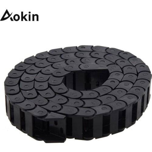 3D Printer Parts 7x15mm 7*15mm L1000mm Cable Drag Chain Wire Carrier with End Connectors 10*20mm Plastic Towline Transmission