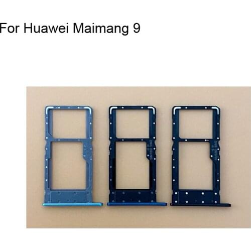 2PCs For Huawei Maimang 9 Tested Good Sim Card Holder Tray Card Slot For Huawei Mai mang 9 Sim Card Holder Maimang9