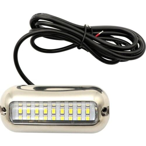 27 LEDs Marine Boat Lights Waterproof IP68 Stainless Steel Underwater Pontoon Marine Light Stern Boat Navigation Lights