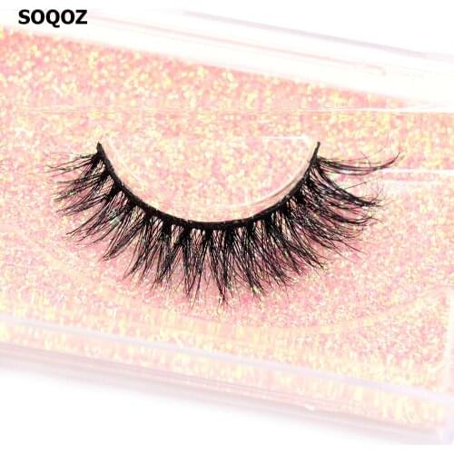Makeup 3D Mink Lashes False Eyelashes Full Strip Fluffy Soft Wispy Volume Natural long Mink Lashes Eye Lashes Reusable Eyelashs