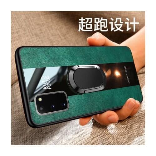 For Samsung Galaxy A51 A71 4G Case Luxury Soft Silicone Plexiglass With Ring Stand Magnet Back Cover Case for samsung a71 a51