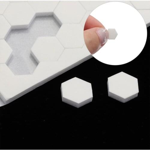 3D Double-sided Foam Hexagon Dots Adhesive Fastener Tape White Strong Glue Magic Sticker DIY Paper Scrapbooking Craft Project
