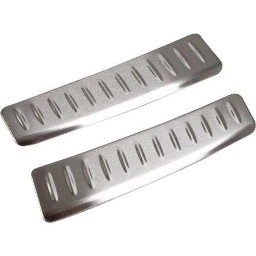DWCX 2Pcs/Set Silver Car Rear Inner Bumper Sill Plate Gaurd Cover Trim Fit For Infiniti QX50 2019 2020 Accessories
