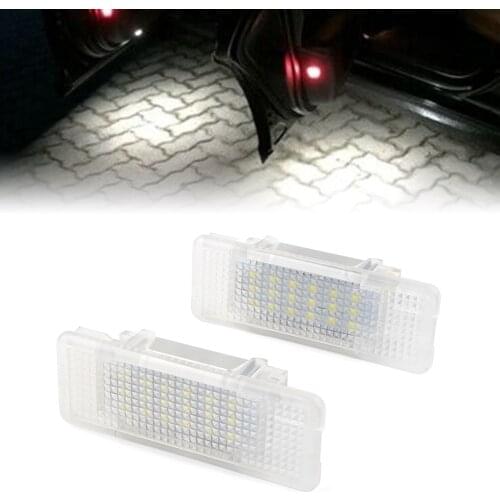 2Pcs White Lights Car Door Courtesy Light Led Lamp For BMW E53 X5 2000-2006 5Series E39 1995-2003 Z8 E52 2000-2003