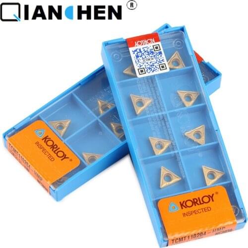 Korloy TCMT110204-HMP NC3030 (10pcs/lot) CNC Industry Turning Tool Inserts Genuine Original High Quality High-performance Korea