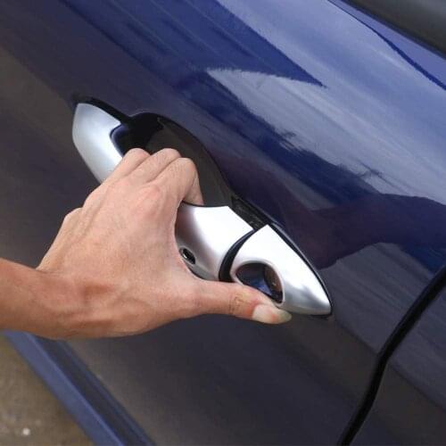 For Alfa Romeo Giulia 2017 ABS Chrome Exterior Door Handle Cover With Hole 8pcs