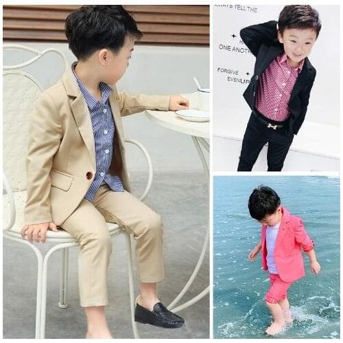 Summer Suit for Boy Suits for Weddings Terno Infantil Costume Enfant Garcon Marriage Disfraz Infantil baby Boys Suits 2pcs/sets