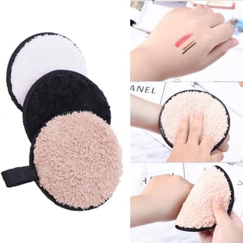 Soft Multi-color Makeup Puff Microfiber Sponge Cloth Pad Makeup Remover Face Wash Makeup Tool Beauty Korean Buffy